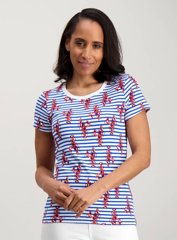 Multicoloured Lobster Print T-Shirt - 6